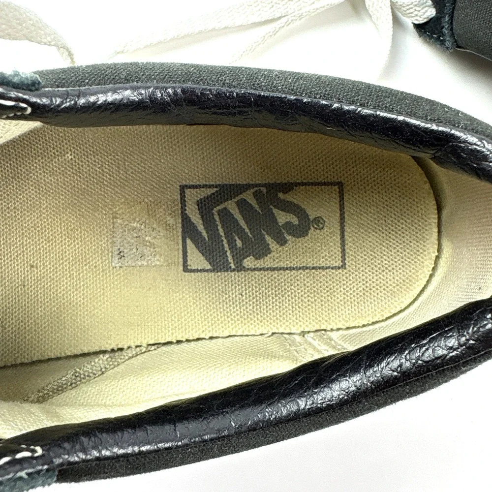 Vans Old Skool Low Top Skate Shoes M 7‎ W 8.5 Black White Canvas Suede - Picture 10 of 16